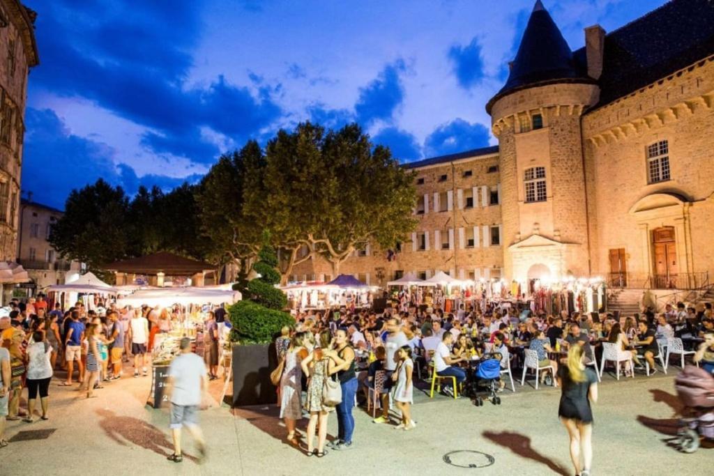 Chalet "Le Petit Olivier" Gites Appart 'Hotel L'Echappee Belle D'Aubenas Logement 2 Sur 3 Kültér fotó